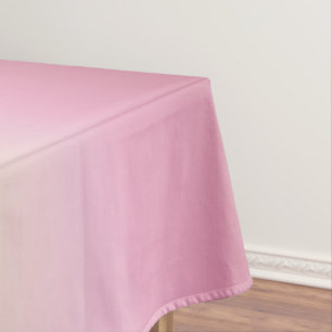 Romantisches Rosa und Hübsches Elfenbein Gradient Tischdecke