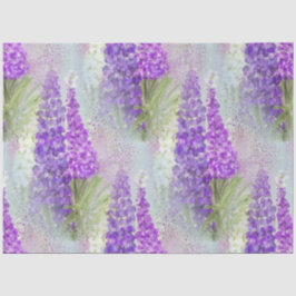 Romantisches Rosa und Lila, florales Lupin Seidenpapier