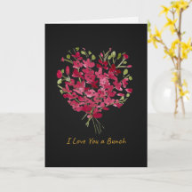 Romantisches rosa Wasserfarben-Blumen-'Ich liebe d