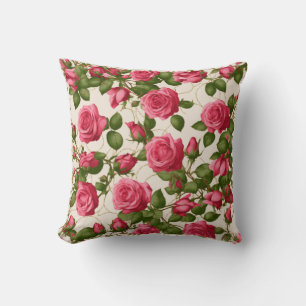 Romantisches Rosendesign Kissen