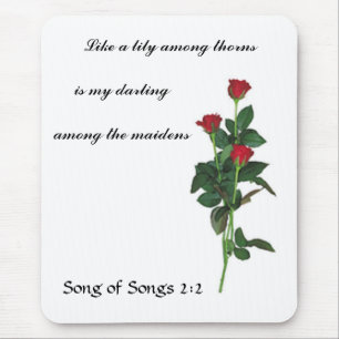 Romantisches Rosenmauspad Mousepad