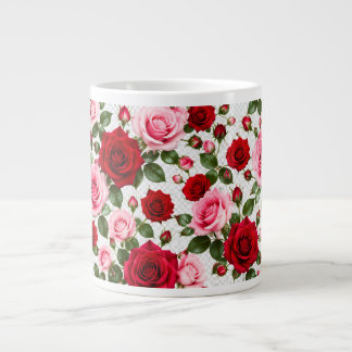 Romantisches Rosenparadies Jumbo-Tasse