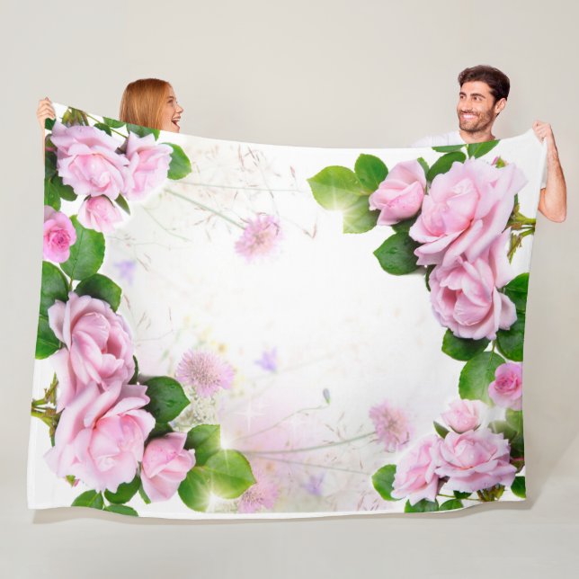 Romantisches Roses Fleece Blanket (Beispiel)