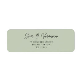 Romantisches Sage Return Address Label