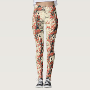 Romantisches Sakura-Kimono-Paar-Muster (2) Leggings