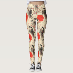 Romantisches Sakura-Kimono-Paar-Muster (3) Leggings