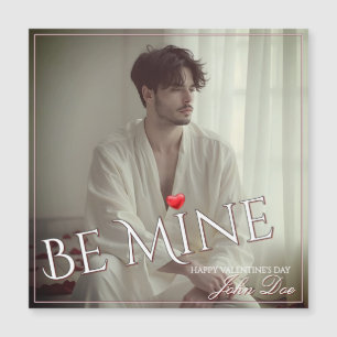Romantisches 'Sei Mein' Valentinsdesign Magnetkarte