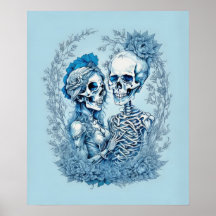 Romantisches Skeleton Couple