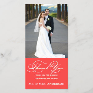 ROMANTISCHES SKRIPT KRALWEDEN DANKE FOTOKARTE