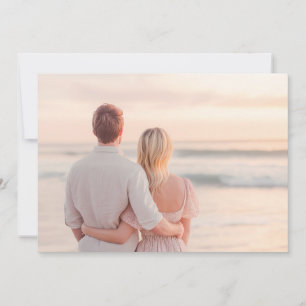 Romantisches Strandfoto in Pastell Einladung