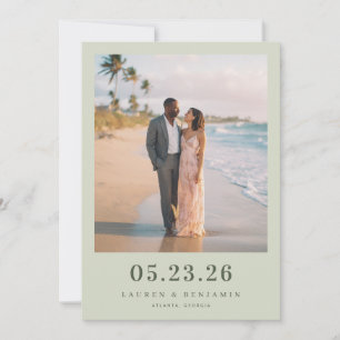 Romantisches Strandfoto Save The Date