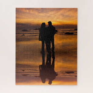 Romantisches Strandpuzzle