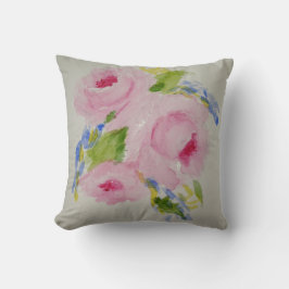 Romantisches und weibliches Rosen-Kissen Kissen