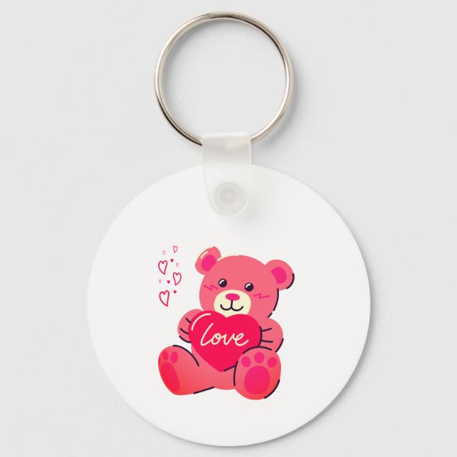 Romantisches Valentinsgeschenk Schlüsselanhänger (Vorderseite)