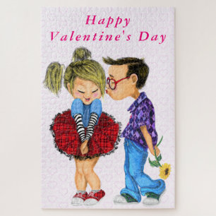 Romantisches Valentinstag-Puzzle