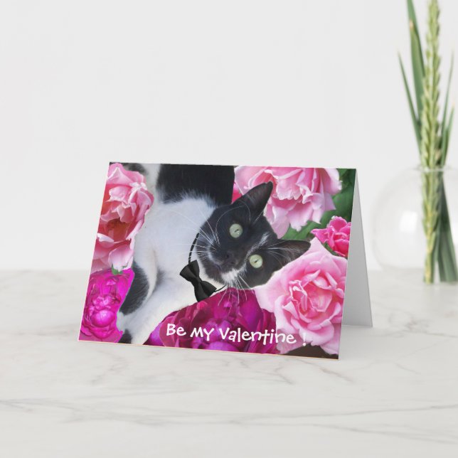 ROMANTISCHES VALENTINTAKT MIT ROMANTISCHEN ROSEN FEIERTAGSKARTE (Vorderseite)