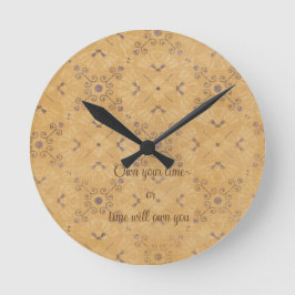 Romantisches Vintages Design Runde Wanduhr