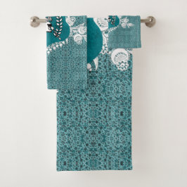 Romantisches Vintages HandtuchSet Badhandtuch Set