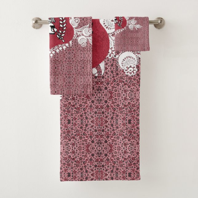 Romantisches Vintages HandtuchSet Badhandtuch Set (Insitu)