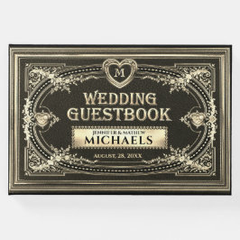 Romantisches Vintages Look Gästebuch