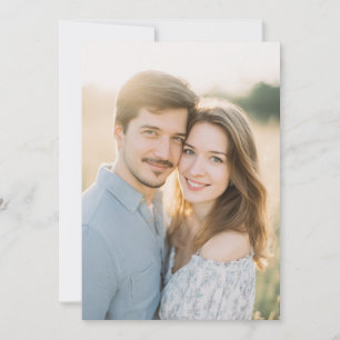 Romantisches Warmes Foto Einladung