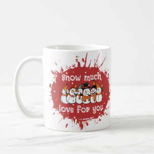 Romantisches Weihnachts-Paar, Schnee-Viel Liebe Kaffeetasse