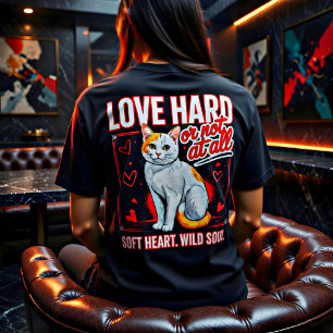 Romantisches Zitat Katze Liebhaber Geschenk Tri-Blend Shirt
