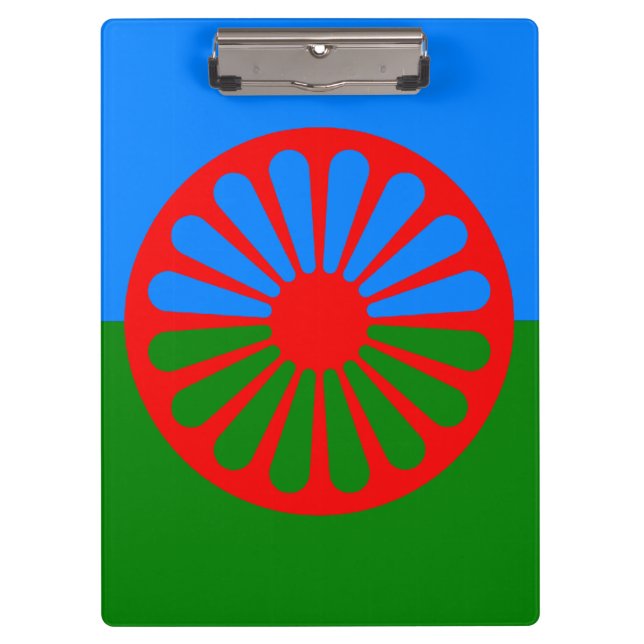 Romany Sinti und Roma flag Zwischenablage Klemmbrett (Vorderseite)