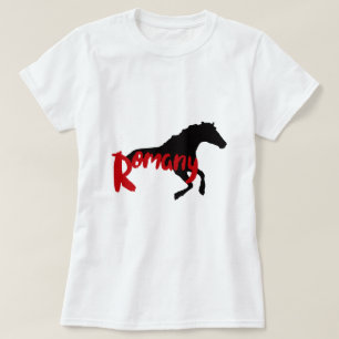 Romany Texte tzigane et cheval T-shirt