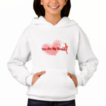 Romatic Valentine's Day Hoodie "Du bist mein ewig