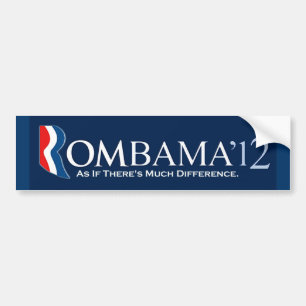 Rombama 2012: Als ob es viel Unterschied gibt Autoaufkleber