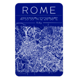 Rome Blueprint City Map Magnet