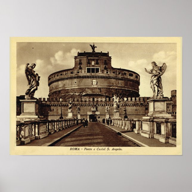 Rome, Castel Santa Angelo Poster (Vorne)