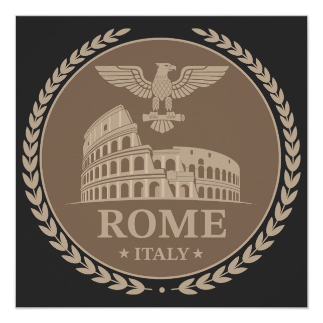 Rome Colosseum Italy Europe Poster (Vorderseite)
