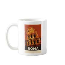 Rome Colosseum Poster Vintage Travel Italy 