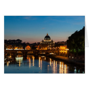 Rome de nuit, avec St Peters.