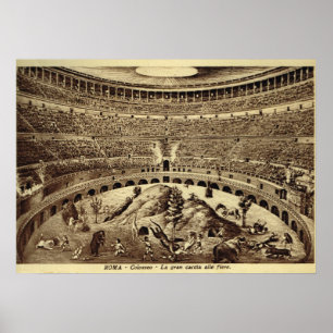 Rome, Entertainment in the Colosseum Poster