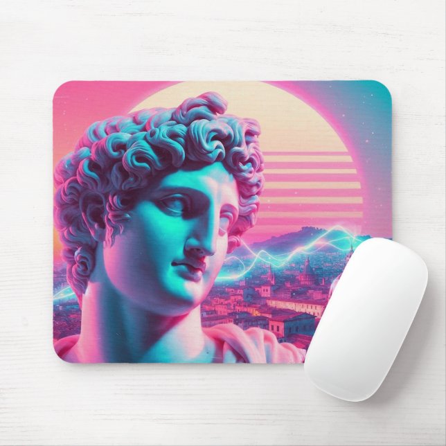 Rome | Ethereal Dreamy Urban Vaporwave Retrowave Mousepad (Mit Mouse)