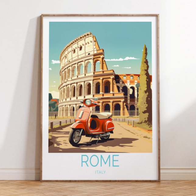 Rome Italie Affiche de voyage, Rome Italie Poster, (Créateur téléchargé)