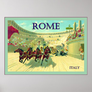 Rome ~ Italie ~ Poster Vintage voyage