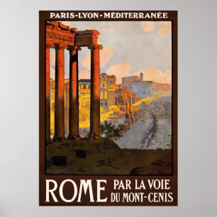 Rome Italie Poster Vintage voyage Annonces Retro I