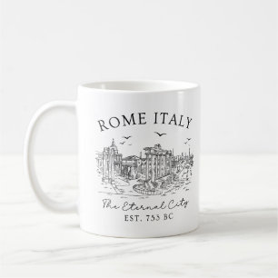 Rome Italien Vintage – Tempelruinen Kaffeetasse