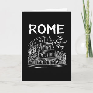 Rome Italy City Cityscape Skyline Funny Gift Karte