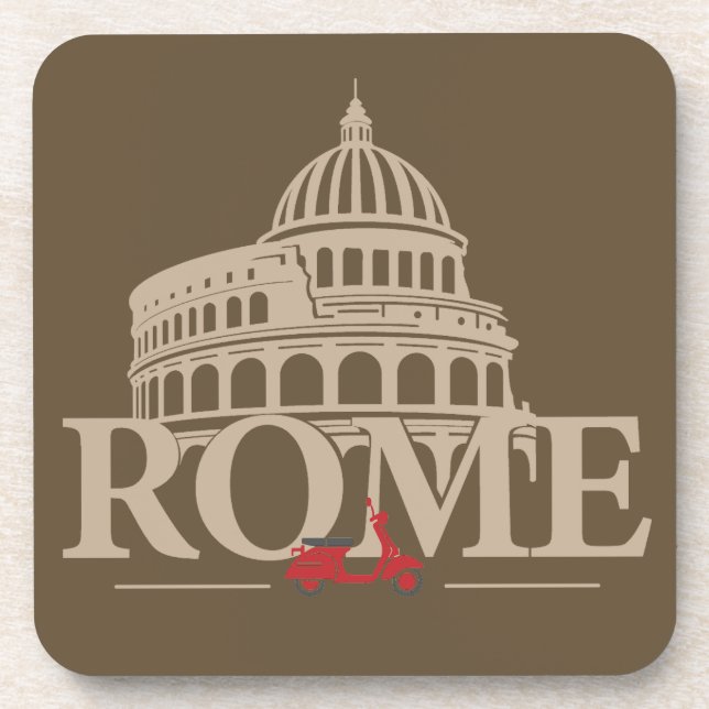 Rome Italy Europe Getränkeuntersetzer (Vorderseite)