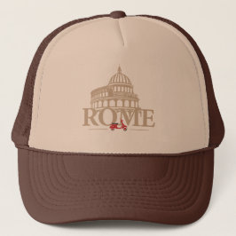 Rome Italy Europe Truckerkappe