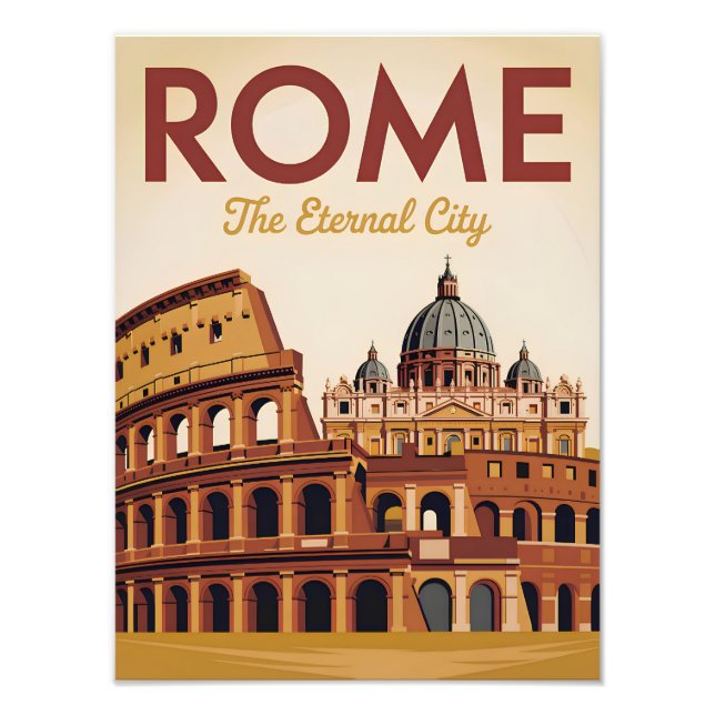 Rome Italy vintage Fotodruck (Vorne)