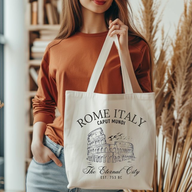 Rome Italy Vintage Roman Colosseum Tragetasche (Von Creator hochgeladen)