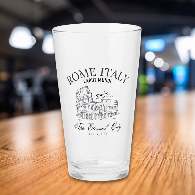 Rome Italy Vintage View Roman Colosseum Glas (Von Creator hochgeladen)