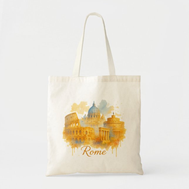 Rome Neon Pop-Art Street Style Tragetasche (Vorne)