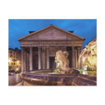 Rome - Panthéon la nuit carte postale